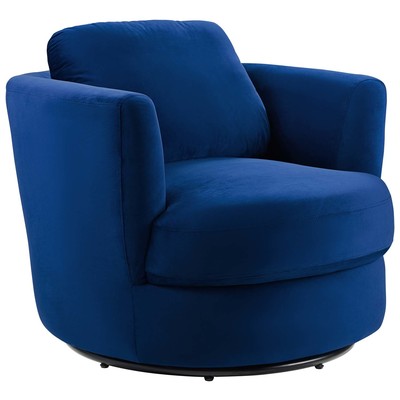 Chairs Modway Furniture Pirouette Navy EEI-4345-NAV 889654983996 Sofas and Armchairs Blue navy teal turquiose indig Accent Chairs Accent 
