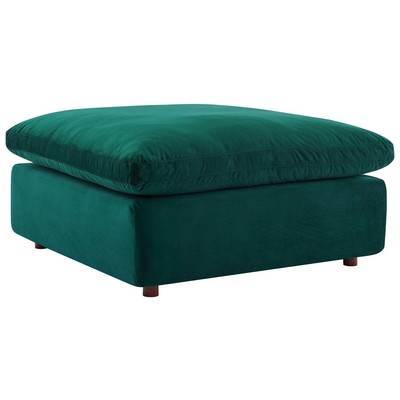 Ottomans and Benches Modway Furniture Commix Green EEI-4365-GRN 889654982432 Sofas and Armchairs Blue navy teal turquiose indig 