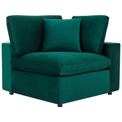 Chairs Modway Furniture Commix Green EEI-4366-GRN 889654983743 Living Room Sets Blue navy teal turquiose indig Corner Chairs Corner 