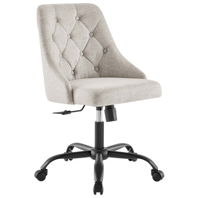 Office Chairs Modway Furniture Distinct Black Beige EEI-4369-BLK-BEI 889654978596 Office Chairs Swivel Nylon Black Polyester 