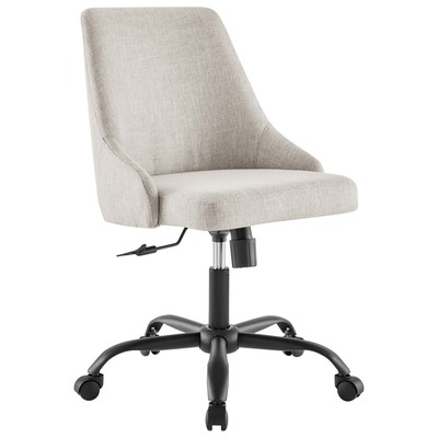 Office Chairs Modway Furniture Designate Black Beige EEI-4371-BLK-BEI 889654978534 Office Chairs Swivel Nylon Black Polyester 