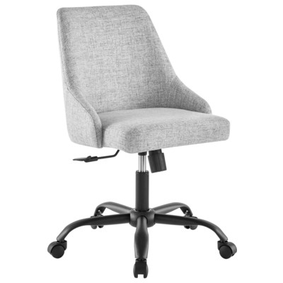 Office Chairs Modway Furniture Designate Black Gray EEI-4371-BLK-LGR 889654978527 Office Chairs Swivel Nylon Black Gray Polyester 