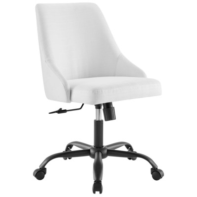 Office Chairs Modway Furniture Designate Black White EEI-4371-BLK-WHI 889654978510 Office Chairs Swivel Nylon Black Polyester White 
