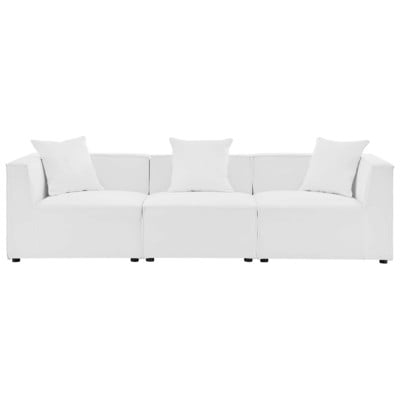 Sofas and Loveseat Modway Furniture Saybrook White EEI-4379-WHI 889654955078 Sofa Sectionals Loveseat Love seatSectional So Contemporary Contemporary/Mode Sofa Set set 