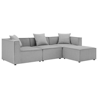 Sofas and Loveseat Modway Furniture Saybrook Gray EEI-4380-GRY 889654955061 Sofa Sectionals Loveseat Love seatSectional So Contemporary Contemporary/Mode Sofa Set set 