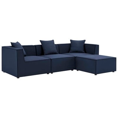 Sofas and Loveseat Modway Furniture Saybrook Navy EEI-4380-NAV 889654955054 Sofa Sectionals Loveseat Love seatSectional So Contemporary Contemporary/Mode Sofa Set set 