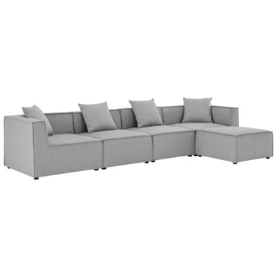 Sofas and Loveseat Modway Furniture Saybrook Gray EEI-4382-GRY 889654954989 Sofa Sectionals Loveseat Love seatSectional So Contemporary Contemporary/Mode Sofa Set set 