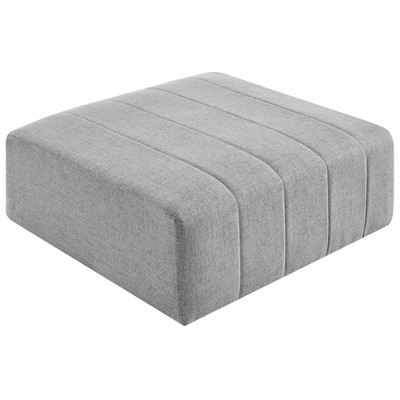 Ottomans and Benches Modway Furniture Bartlett Light Gray EEI-4400-LGR 889654982234 Sofas and Armchairs Gray Grey 
