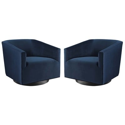 Sofas and Loveseat Modway Furniture Twist Midnight Blue EEI-4427-MID 889654981749 Lounge Chairs and Chaises Chaise LoungeLoveseat Love sea Velvet Sofa Set set 