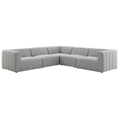 Sofas and Loveseat Modway Furniture Bartlett Light Gray EEI-4531-LGR 889654950974 Sofas and Armchairs Chaise LoungeLoveseat Love sea Polyester Contemporary Contemporary/Mode Sofa Set setTufted tufting 