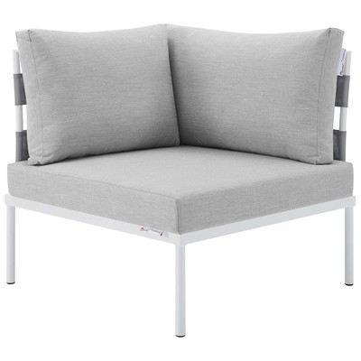 Modway Furniture Outdoor Sofas and Sectionals, Gray,Grey, Sectional,Sofa, Gray,Light Gray, Sofa Sectionals, 889654947622, EEI-4540-GRY-GRY