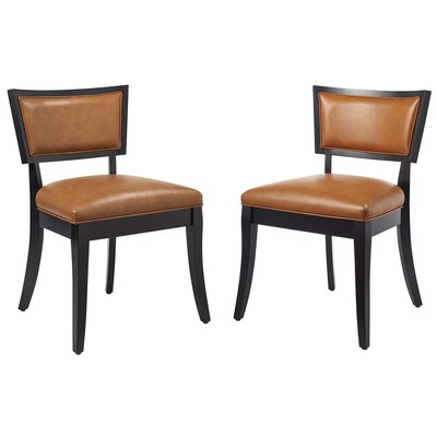 Modway Furniture Dining Room Chairs, HARDWOOD,LEATHER,Rubberwood,Wood,MDF,Plywood,Beech Wood,Bent Plywood,Brazilian Hardwoods, Leather,LeatheretteTan,Wood,Plywood, Dining Chairs, 889654950783, EEI-4558-TAN