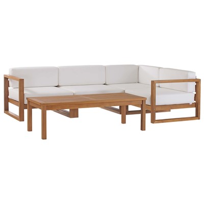 Modway Furniture Sofas and Loveseat, Loveseat,Love seatSectional,Sofa, Contemporary,Contemporary/ModernModern,Nuevo,Whiteline,Contemporary/Modern,tov,bellini,rossetto, Sofa Set,set, Sofa Sectionals, 889654965039, EEI-4619-NAT-WHI-SET