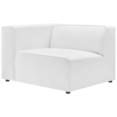Sofas and Loveseat Modway Furniture Mingle White EEI-4621-WHI 889654969044 Sofas and Armchairs Chaise LoungeLoveseat Love sea Leather Contemporary Contemporary/Mode Sofa Set set 