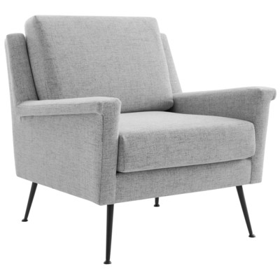 Modway Furniture Chairs, Black,ebonyGray,Grey, Accent Chairs,Accent, Sofas and Armchairs, 889654968726, EEI-4631-BLK-LGR