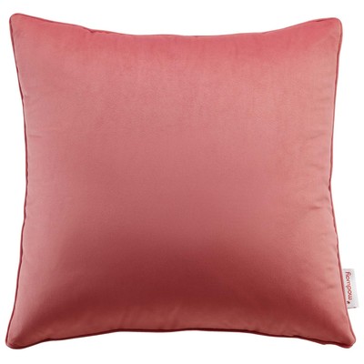 Decorative Throw Pillows Modway Furniture Enhance Blossom EEI-4697-BLO 889654962786 Pillow Cotton Polyester Velvet Cotton Throw Pillow 