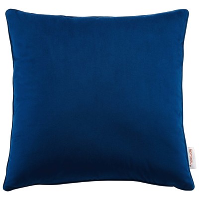 Decorative Throw Pillows Modway Furniture Enhance Navy EEI-4697-NAV 889654965589 Pillow Blue navy teal turquiose indig Cotton Polyester Velvet Aqua Azure Cool WatersBlue Dus Throw Pillow 