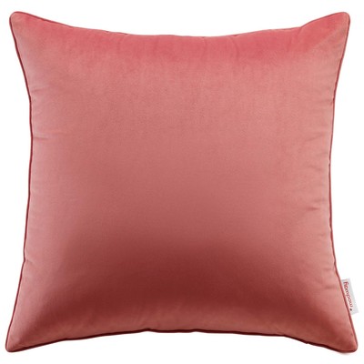 Decorative Throw Pillows Modway Furniture Enhance Blossom EEI-4699-BLO 889654962724 Pillow Cotton Polyester Velvet Cotton Throw Pillow 