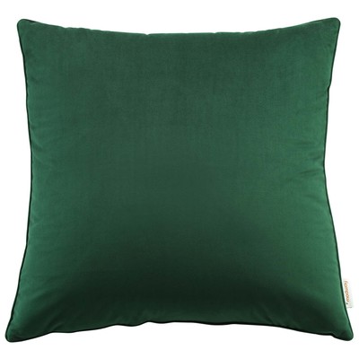Decorative Throw Pillows Modway Furniture Enhance Green EEI-4701-GRN 889654965558 Pillow Blue navy teal turquiose indig Cotton Polyester Velvet Aqua Azure Cool WatersBlue Dus Throw Pillow 