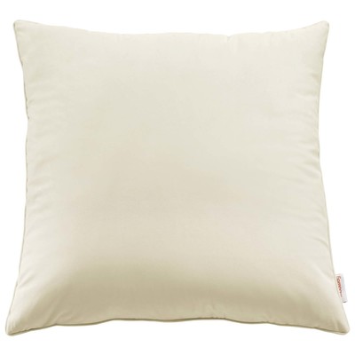 Decorative Throw Pillows Modway Furniture Enhance Ivory EEI-4701-IVO 889654964667 Pillow Cream beige ivory sand nude Cotton Polyester Velvet Cotton Cream CremaIvory Sand Throw Pillow 