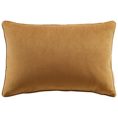 Decorative Throw Pillows Modway Furniture Enhance Cognac EEI-4703-COG 889654962595 Pillow Cotton Polyester Velvet Cotton Throw Pillow 