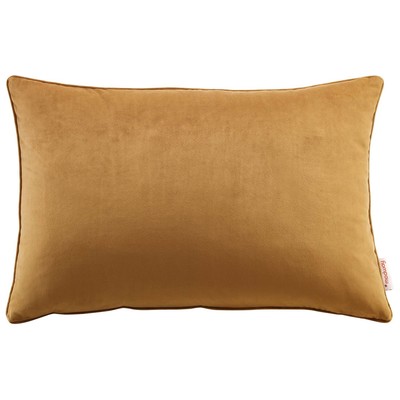 Decorative Throw Pillows Modway Furniture Enhance Cognac EEI-4705-COG 889654962533 Pillow Cotton Polyester Velvet Cotton Throw Pillow 