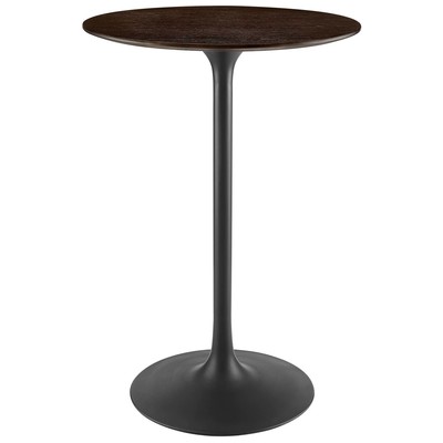 Bar Tables Modway Furniture Lippa Black Cherry Walnut EEI-4890-BLK-CHE 889654943341 Bar and Dining Tables Square 0 - 29.99 in 
