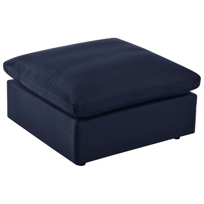 Ottomans and Benches Modway Furniture Commix Navy EEI-4903-NAV 889654960768 Sofa Sectionals Blue navy teal turquiose indig 
