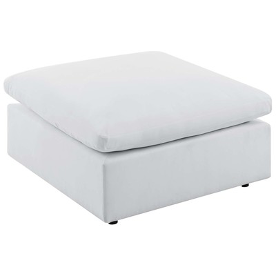 Ottomans and Benches Modway Furniture Commix White EEI-4906-WHI 889654960683 Sofa Sectionals White snow 