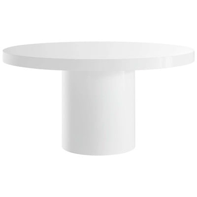 Dining Room Tables Modway Furniture Gratify White EEI-4910-WHI 889654227670 Bar and Dining Tables Round Gloss White Wood MDF Plywood O 