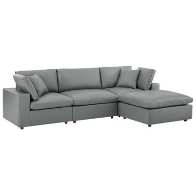 Modway Furniture Sofas and Loveseat, Loveseat,Love seatSectional,Sofa, Leather, Contemporary,Contemporary/ModernModern,Nuevo,Whiteline,Contemporary/Modern,tov,bellini,rossetto, Sofa Set,set, Sofas and Armchairs, 889654939320, EEI-4915-GRY