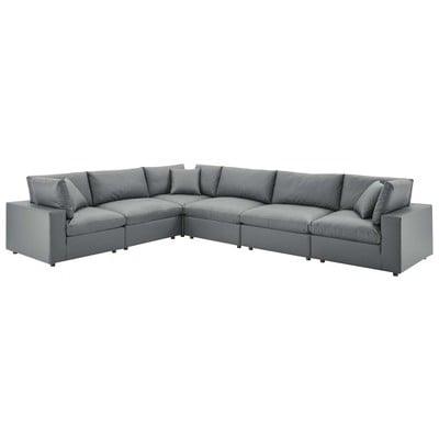 Modway Furniture Sofas and Loveseat, Loveseat,Love seatSectional,Sofa, Leather, Contemporary,Contemporary/ModernModern,Nuevo,Whiteline,Contemporary/Modern,tov,bellini,rossetto, Sofa Set,set, Sofas and Armchairs, 889654939146, EEI-4921-GRY