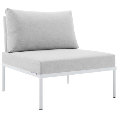 Modway Furniture Chairs, Gray,GreyWhite,snow, Sofa Sectionals, 889654946519, EEI-4959-WHI-GRY