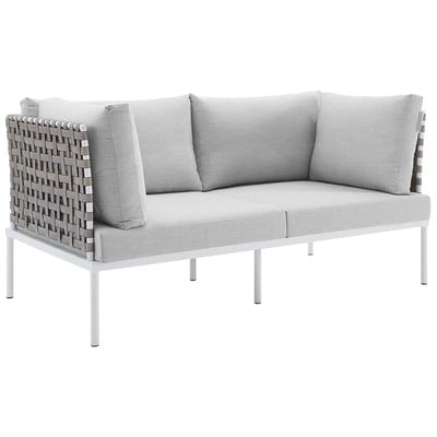 Sofas and Loveseat Modway Furniture Harmony Tan Gray EEI-4962-TAN-GRY 889654946458 Sofa Sectionals Loveseat Love seatSofa Contemporary Contemporary/Mode Sofa Set set 