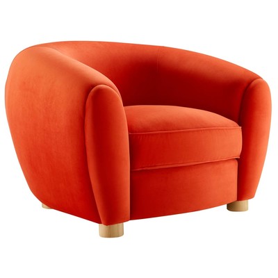 Chairs Modway Furniture Abundant Orange EEI-4971-ORA 889654954613 Sofas and Armchairs Orange Accent Chairs AccentLounge Cha 