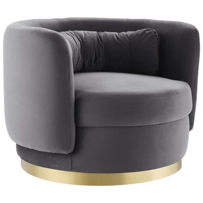 Modway Furniture Chairs, Gold,Gray,Grey, Accent Chairs,Accent, Sofas and Armchairs, 889654957836, EEI-4999-GLD-GRY