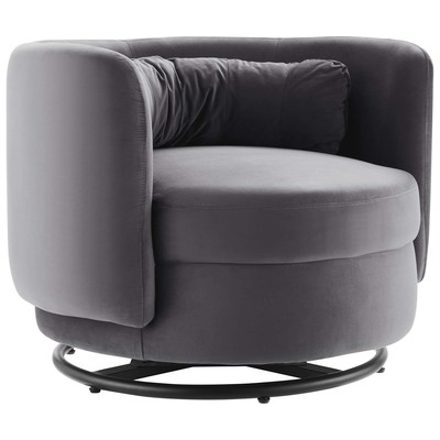 Modway Furniture Chairs, Black,ebonyGray,Grey, Accent Chairs,Accent, Sofas and Armchairs, 889654957775, EEI-5001-BLK-GRY