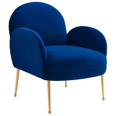 Modway Furniture Chairs, Blue,navy,teal,turquiose,indigo,aqua,SeafoamGold,Green,emerald,teal, Accent Chairs,AccentLounge Chairs,Lounge, Sofas and Armchairs, 889654950417, EEI-5026-NAV