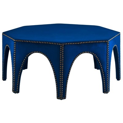 Ottomans and Benches Modway Furniture Victory Navy EEI-5035-NAV 889654950332 Sofas and Armchairs Blue navy teal turquiose indig 