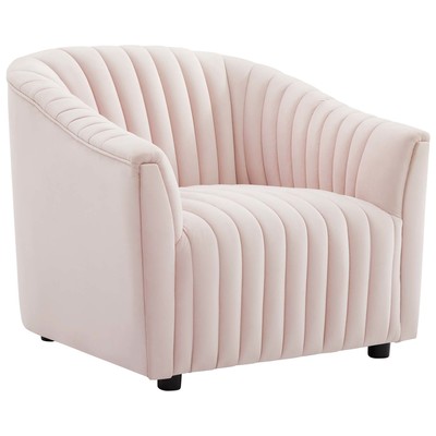 Chairs Modway Furniture Announce Pink EEI-5055-PNK 889654955849 Sofas and Armchairs Pink Fuchsia blush Lounge Chairs Lounge 