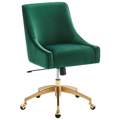Office Chairs Modway Furniture Discern Green EEI-5079-GRN 889654954545 Office Chairs Swivel Chrome MDF PlywoodMetal Steel Green Metal Aluminum Chrome St 