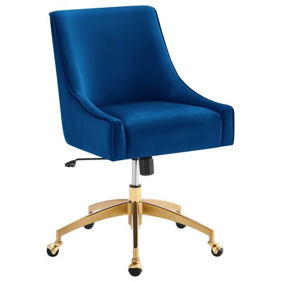 Office Chairs Modway Furniture Discern Navy EEI-5079-NAV 889654954538 Office Chairs Swivel Chrome MDF PlywoodMetal Steel Metal Aluminum Chrome Stainles 