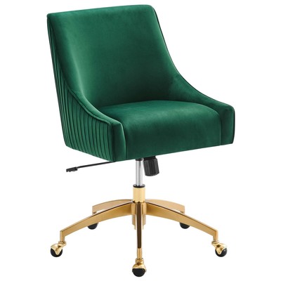 Office Chairs Modway Furniture Discern Green EEI-5080-GRN 889654954521 Office Chairs Swivel Chrome MDF PlywoodMetal Steel Green Metal Aluminum Chrome St 