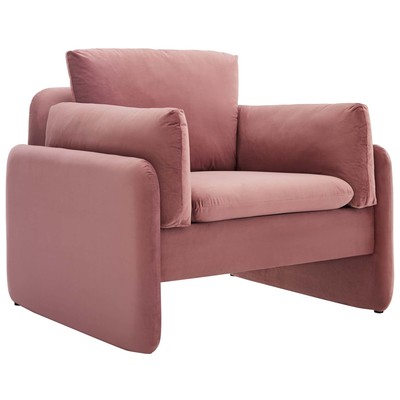 Chairs Modway Furniture Indicate Dusty Rose EEI-5152-DUS 889654950141 Sofas and Armchairs Accent Chairs AccentLounge Cha 