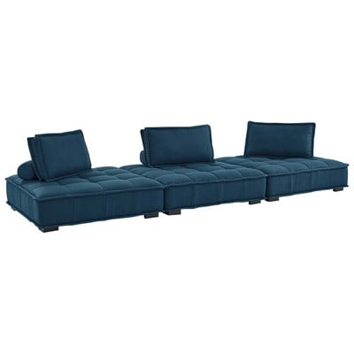 Sofas and Loveseat Modway Furniture Saunter Azure EEI-5206-AZU 889654927891 Sofas and Armchairs Chaise LoungeLoveseat Love sea Polyester Sofa Set setTufted tufting 