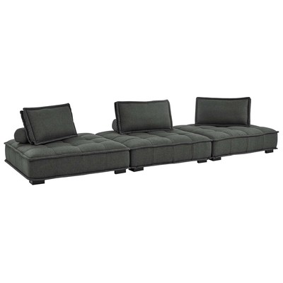 Modway Furniture Sofas and Loveseat, Chaise,LoungeLoveseat,Love seatSectional,Sofa, Polyester, Sofa Set,setTufted,tufting, Sofas and Armchairs, 889654927877, EEI-5206-GRY