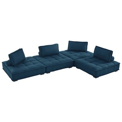 Sofas and Loveseat Modway Furniture Saunter Azure EEI-5208-AZU 889654927228 Sofas and Armchairs Chaise LoungeLoveseat Love sea Polyester Sofa Set setTufted tufting 