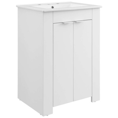 Bathroom Vanities Modway Furniture Maybelle White White EEI-5378-WHI-WHI 889654940876 Vanities 25 