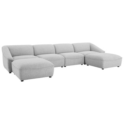 Sofas and Loveseat Modway Furniture Comprise Light Gray EEI-5409-LGR 889654952336 Sofas and Armchairs Chaise LoungeLoveseat Love sea Polyester Sofa Set set 