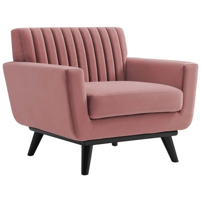 Chairs Modway Furniture Engage Dusty Rose EEI-5457-DUS 889654950004 Sofas and Armchairs Black ebony 